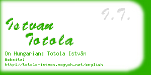 istvan totola business card